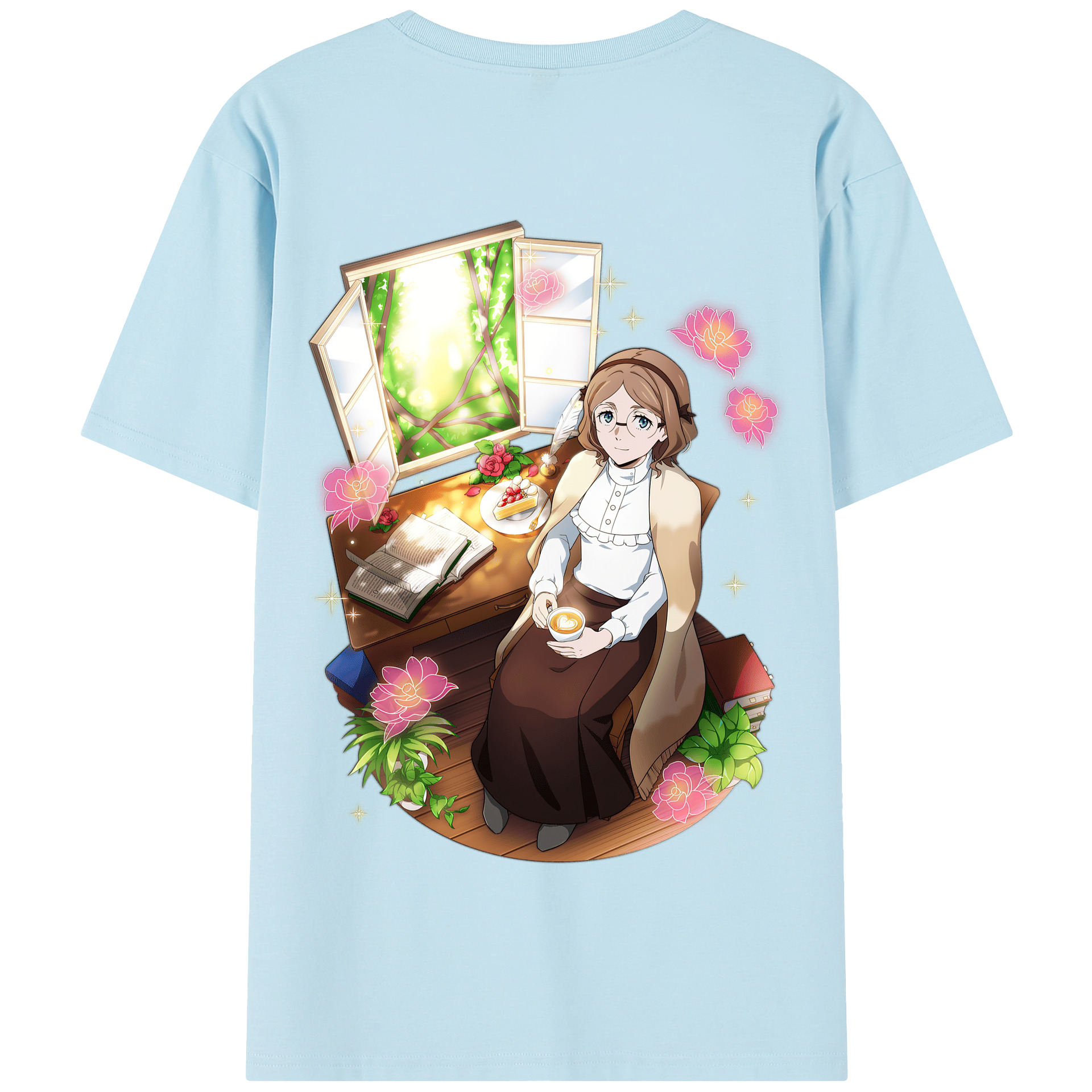 （画像用） 文豪ストレイドッグス Bungo Stray Dogs 綿100％半袖Tシャツ（背面プリント）